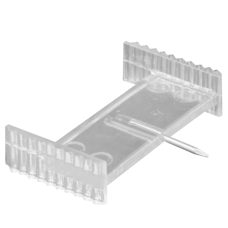 PRIME-LINE Window Grid Retainer Clips, Clear Plastic, 1 in. 6 Pack L 5916